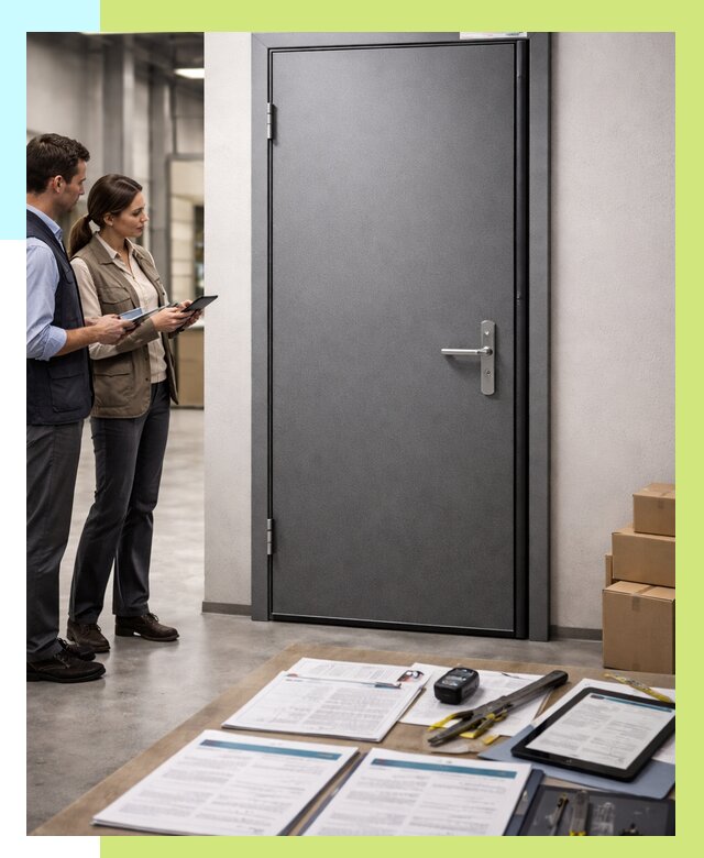 Сертификация противопожарных дверей в Богородицке от 9617 р. | Алешин-Бгд