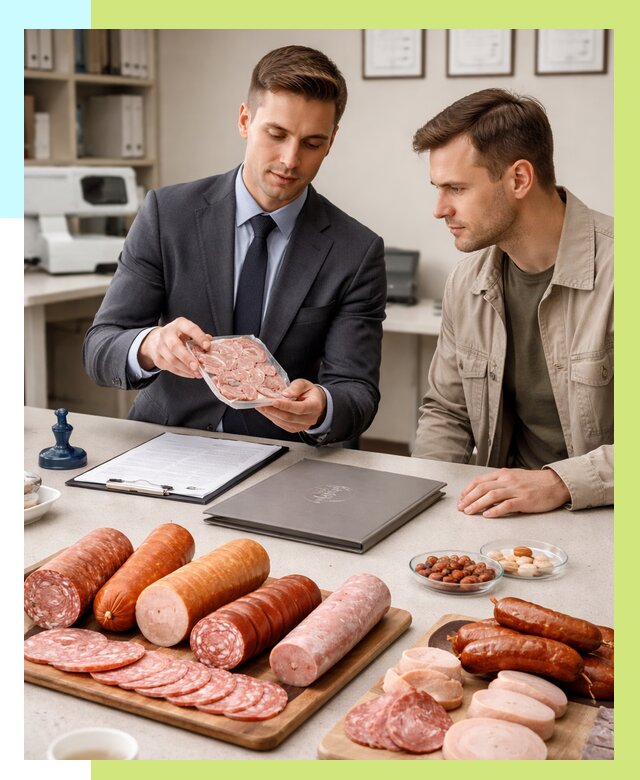 Сертификация колбасных изделий в Богородицке от 8015 р. | Алешин-Бгд