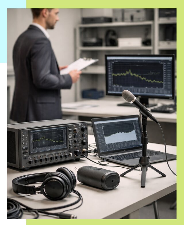 Сертификация аудиотехники в Богородицке от 16029 р., Алешин-Бгд