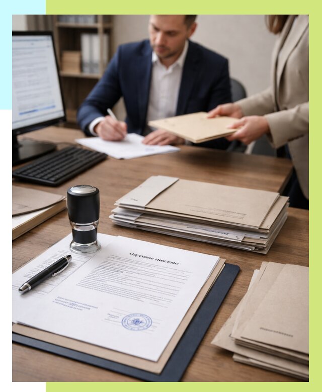 Отказное письмо для таможни в Богородицке от 3206 р, Алешин-Бгд